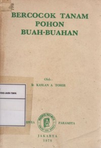 Bercocok Tanam Pohon Buah Buahan