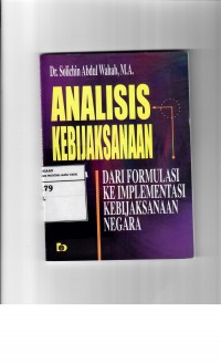 Analisis Kebijaksanaan
