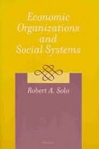 Economic Organization And Social Systems
