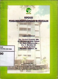 Reposisi Pembangunan Koperasi Di Pedesaan