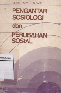 Pengantar Sosiologi Dan Perubahan Sosial