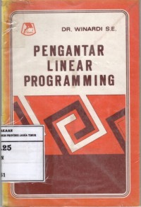 Pengantar Linier Programming